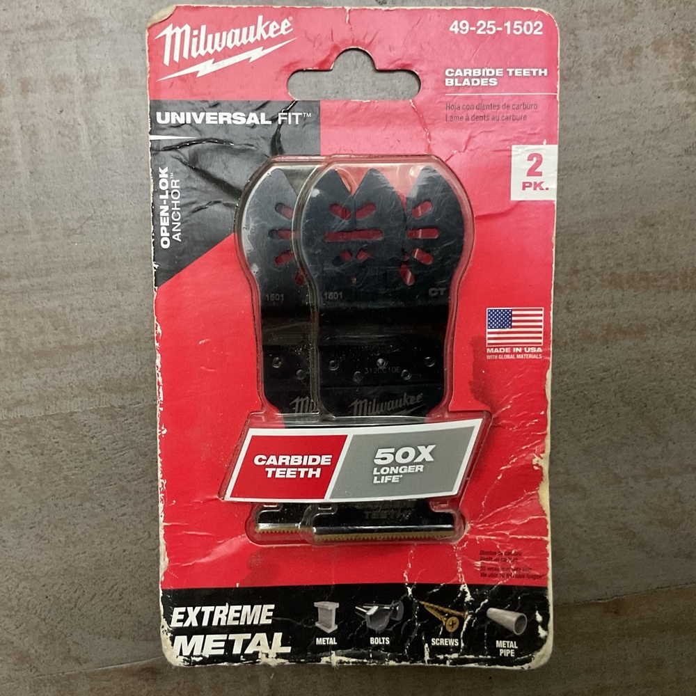 Milwaukee Electric Tools Blade Metal CARB-T 1-3/8IN 2PK 49-25-1502